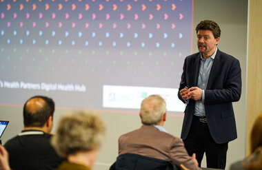 Prof Sebastien Ourselin FREng FMedSci, at the King’s Health Partners Digital Health Hub